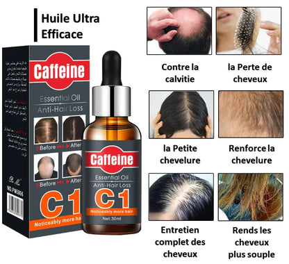 Huile Anti-Perte de Cheveux à la Caféine│-50% PROMOTION🎁