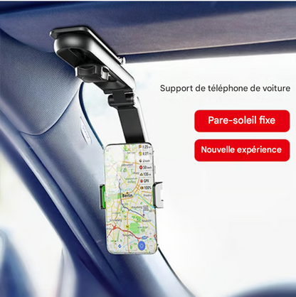 Support de téléphone de voiture rotatif et rétractable│-50% PROMOTION🎁