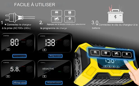 Chargeur Batterie Voiture Haut Performance